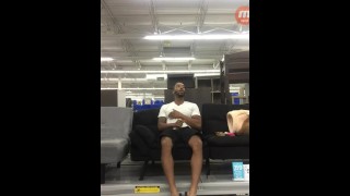 Duriel Hines Gets horny in the Walmart Aisle Jack Off Session